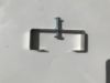 Picture of 2 stainless-steel Clinch-It brackets to fit 4" (102mm) slotted concrete fence-posts with screw, hook and eye bolts