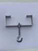Picture of 2 Stainless-Steel Clinch-It brackets for 4" (102mm) Slotted Concrete Fence Posts with Screw, Hook and Eye Bolts