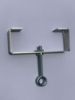 Picture of 2 Stainless-Steel Clinch-It brackets for 4" (102mm) Slotted Concrete Fence Posts with Screw, Hook and Eye Bolts