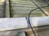 Picture of 2 stainless-steel Clinch-It brackets to fit 4" (102mm) slotted concrete fence-posts with screw, hook and eye bolts
