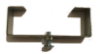 Picture of 4 Clinch-It Stainless-Steel Brackets for 4" Concrete Fence Posts with fixing screw bolts